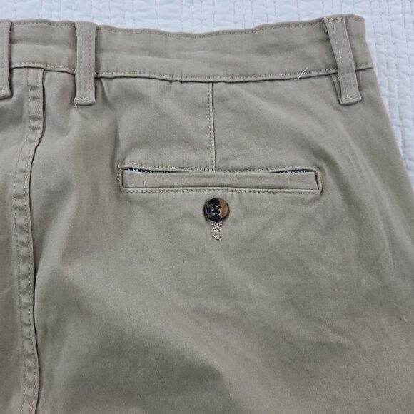 Elliot Mulryan Fine Stretch Chino Pants Men's 32x32 Khaki Straight Leg NWT NEW - Picture 11 of 16